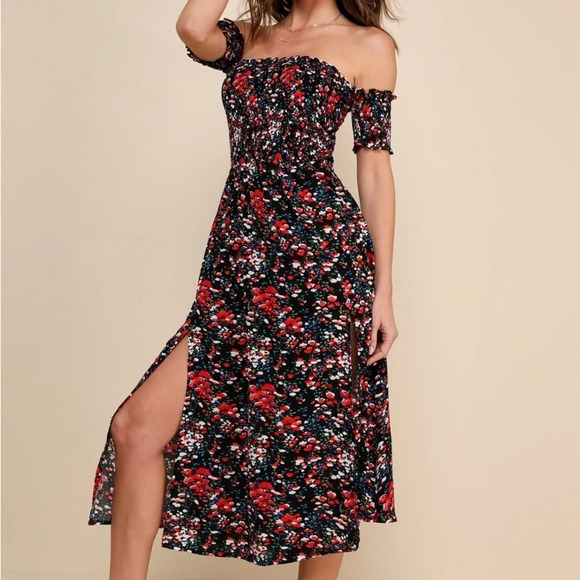 NWT Lulus View from the Meadow OTS Dress - Picture 3 of 9